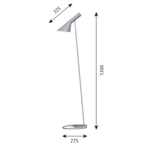 Svítidlo Louis Poulsen světle šedá ocel/zinkový odlitek