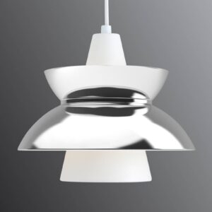 Svítidlo Louis Poulsen bílá/leštěná nerezová ocel hliník/nerez