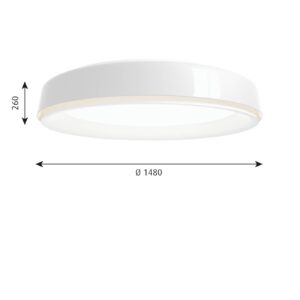 Svítidlo Louis Poulsen bílý/bílý matný ABS/PE/PMMA