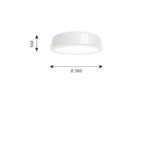 Svítidlo Louis Poulsen bílý/bílý matný ABS/PE/PMMA