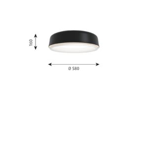 Svítidlo Louis Poulsen černá/bílá matná ABS/PE/PMMA