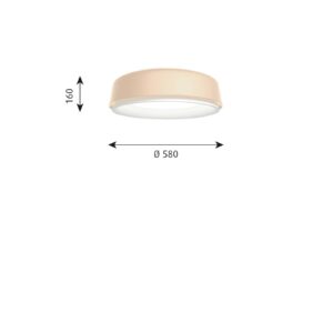 Svítidlo Louis Poulsen šampaňský/bílý matný ABS/PE/PMMA