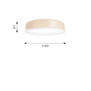 Svítidlo Louis Poulsen šampaňský/bílý matný ABS/PE/PMMA