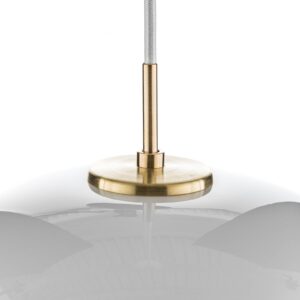 Svítidlo Louis Poulsen bílá opálové sklo/mosaz