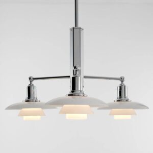 Svítidlo Louis Poulsen lesklý chrom/opálová bílá hliník/mosaz/sklo