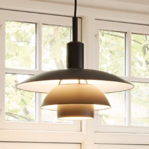 Svítidlo Louis Poulsen černá/bílá hliník/opálové sklo foukané/zinkový tlakový odlitek/polykarbonát