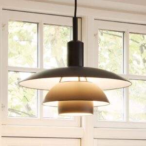 Svítidlo Louis Poulsen černá/bílá hliník/opálové sklo foukané/zinkový tlakový odlitek/polykarbonát