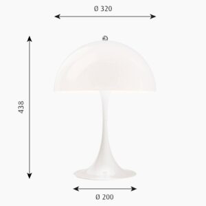 Svítidlo Louis Poulsen opál akryl/hliník