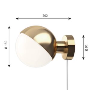 Svítidlo Louis Poulsen opálová/mosaz opálové sklo ručně foukané/mosaz