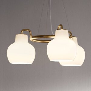 Svítidlo Louis Poulsen bílá/mosaz mosaz/sklo