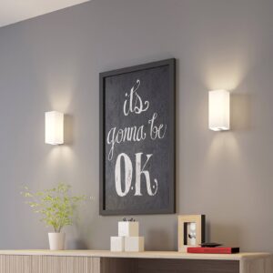 Svítidlo Lucande bílý železo/sklo