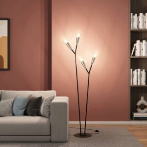 Svítidlo Lucande černá/nikl kov