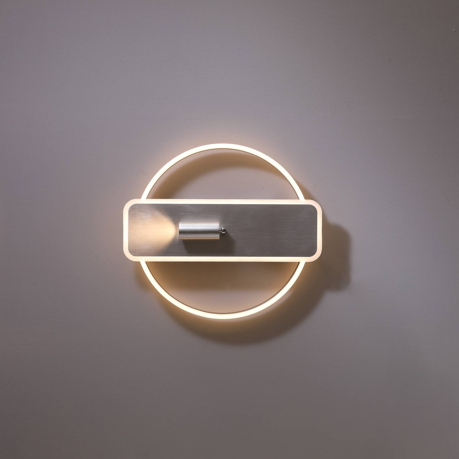 Lucande Damivan LED stropní svítidlo, kulaté, nikl, Obývací pokoj / jídelna, hliník, železo, akryl, silikon, 44.7W, P: 44.5 cm, L: 39.8 cm, K: 22.5cm - Image 2