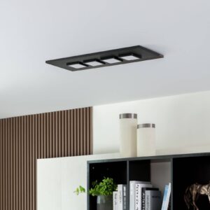 Svítidlo Lucande černý/grafit železo/hliník