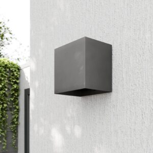 Svítidlo Lucande tmavě šedá/čirá hliníkový odlitek/plast