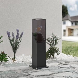 Svítidlo Lucande antracit/čirá hliník/polykarbonát