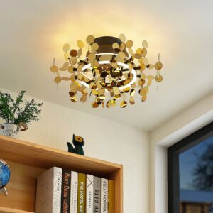 Svítidlo Lucande černý/mosaz železo/hliník/plast