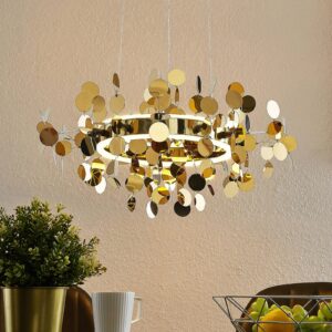 Svítidlo Lucande černý/mosaz železo/hliník/plast