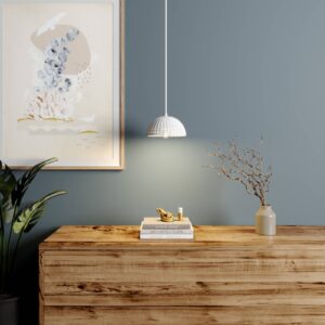 Svítidlo Lucande bílé sádra/kov