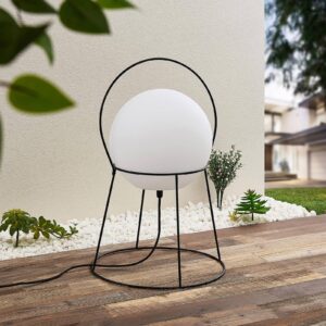 Svítidlo Lucande černá/bílá nerez/plast