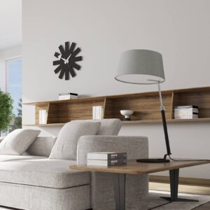 Svítidlo Lucande šedá/černá/chrom železo/hliník/textil