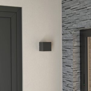 Svítidlo Lucande tmavě šedá hliníkový odlitek