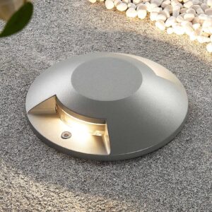 Svítidlo Lucande stříbrná (RAL 9006) hliníkový odlitek/polykarbonát