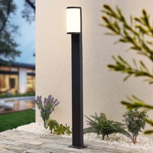 Svítidlo Lucande grafit (RAL 840-M)/bílý hliník/polykarbonát