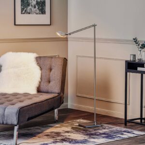 Svítidlo Lucande nikl/chrom nerez/železo