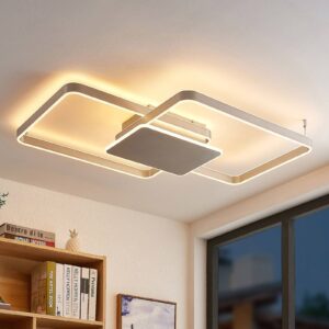 Svítidlo Lucande nikl hliník/železo/silikon