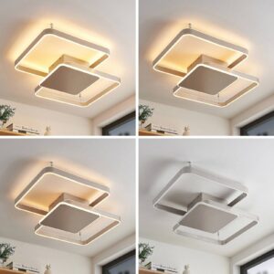 Svítidlo Lucande nikl hliník/železo/silikon