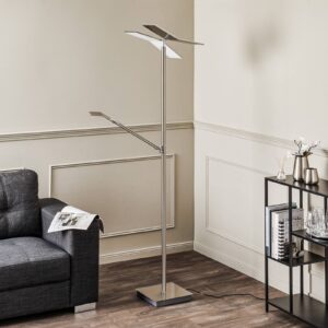 Svítidlo Lucande nikl/chrom nerez/plast