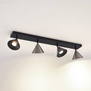 Svítidlo Lucande černá matná/nikl matný železo