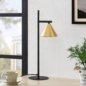 Svítidlo Lucande černá matná/mosaz kartáčovaná železo