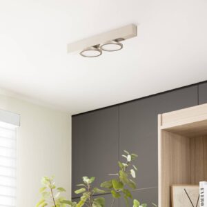 Svítidlo Lucande nikl železo/hliník