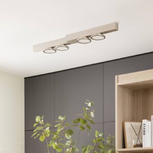 Svítidlo Lucande nikl železo/hliník