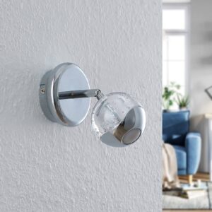 Svítidlo Lucande chrom/čirá ocel/sklo