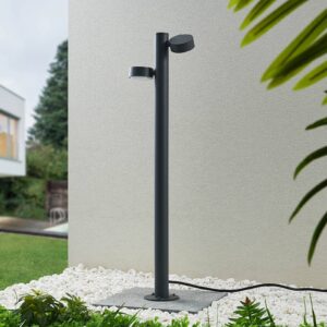 Svítidlo Lucande tmavě šedý hliníkový tlakový odlitek/polykarbonát