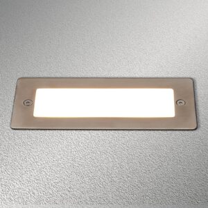 Svítidlo Lucande nerez/transparentní bílá nerez/hliník/plast