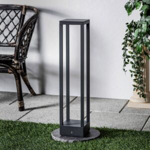 Svítidlo Lucande tmavě šedá hliníkový odlitek