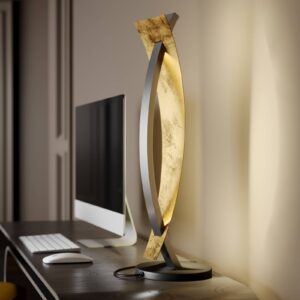 Svítidlo Lucande černá/zlatá kov/plast