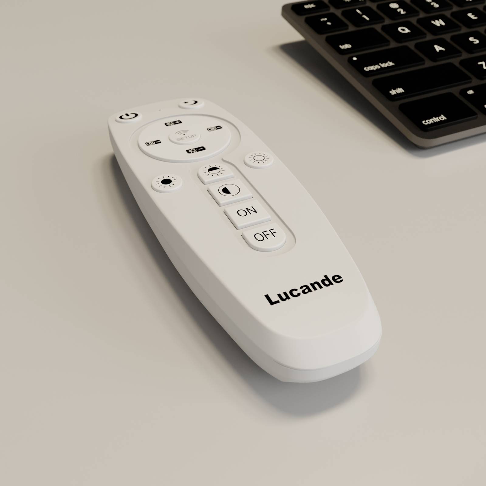 Lucande LED stropní svítidlo Ilira, CCT, 3zdrojové, Kuchyň, plast, hliník, 32W, P: 110 cm, L: 40 cm, K: 5cm - Image 4