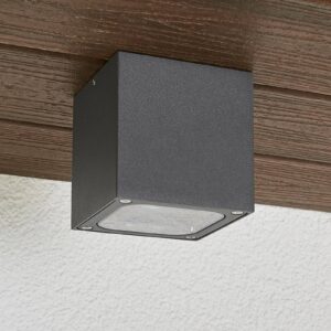 Svítidlo Lucande tmavě šedá/čirá hliníkový odlitek/polykarbonát