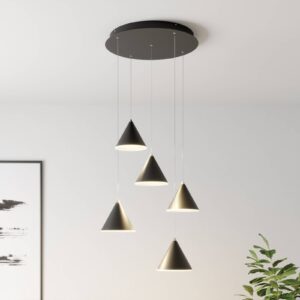 Svítidlo Lucande matná černá ocel