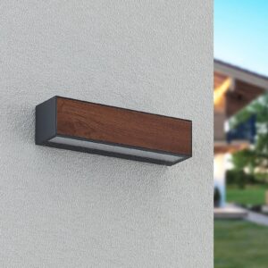 Svítidlo Lucande dřevo hliníkový tlakový odlitek/sklo