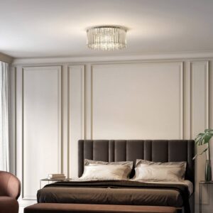 Svítidlo Lucande chrom/čirá železo/křišťál