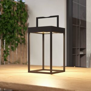 Svítidlo Lucande černý hliníkový odlitek