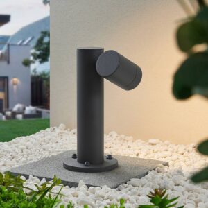 Svítidlo Lucande tmavě šedý hliníkový tlakový odlitek