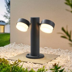 Svítidlo Lucande tmavě šedý hliníkový tlakový odlitek