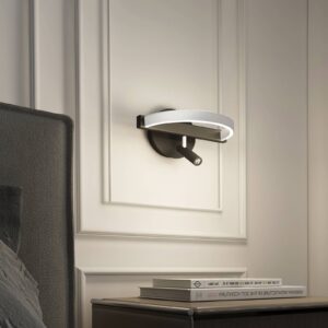 Svítidlo Lucande černá matná/nikl matný železo/hliník